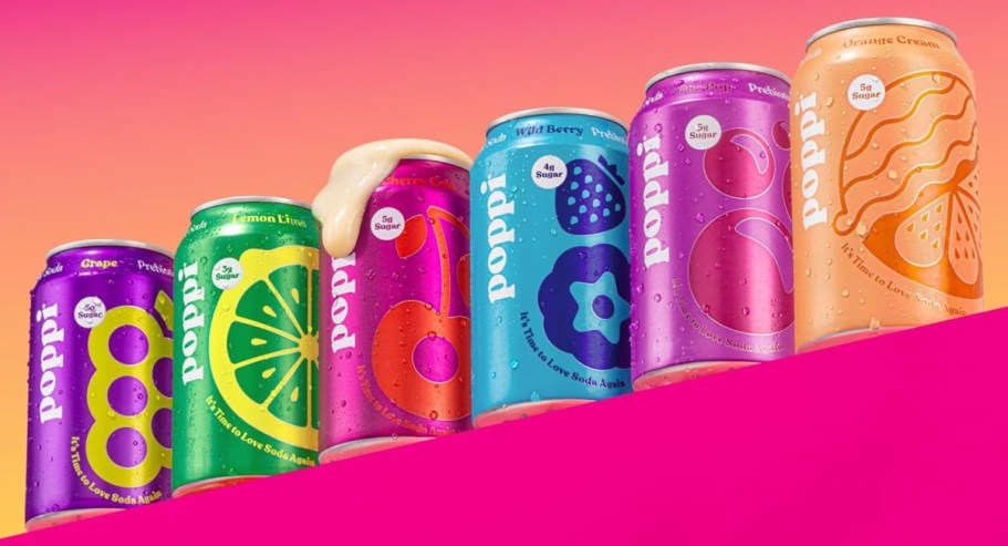 Poppi Prebiotic Soda 12-Pack with NEW Flavors Only $19.95 Shipped for Amazon Prime Members