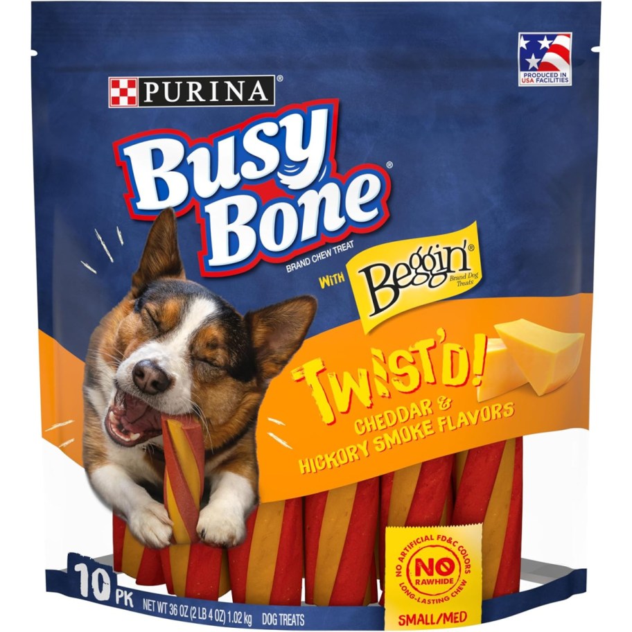 chedday and hickory twisted dog chews