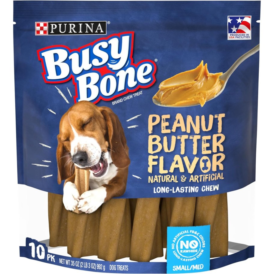 bag of peanut butter dog chews