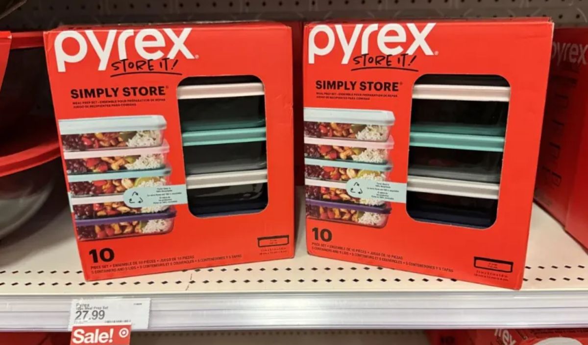 Pyrex 10-Piece Glass Set Just $19.99 on Target.com | Great for Leftovers, Meal Prep & More!