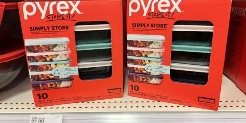 Pyrex 10-Piece Glass Set Just $19.99 on Target.com | Great for Leftovers, Meal Prep & More!