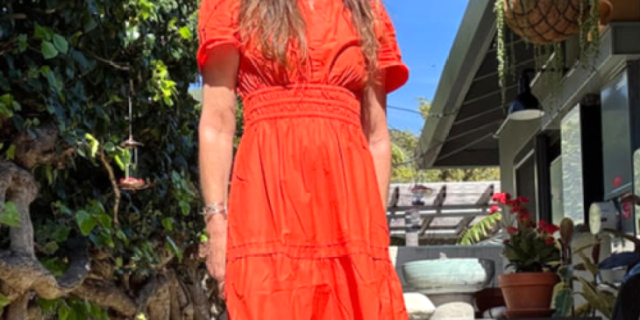 Quince Organic Cotton Maxi Dress with Pockets JUST $69.90 Shipped | Anthro Look for Less