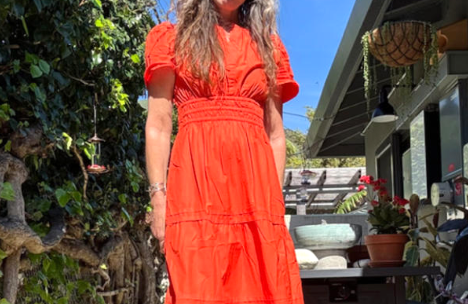 Quince orange dress 