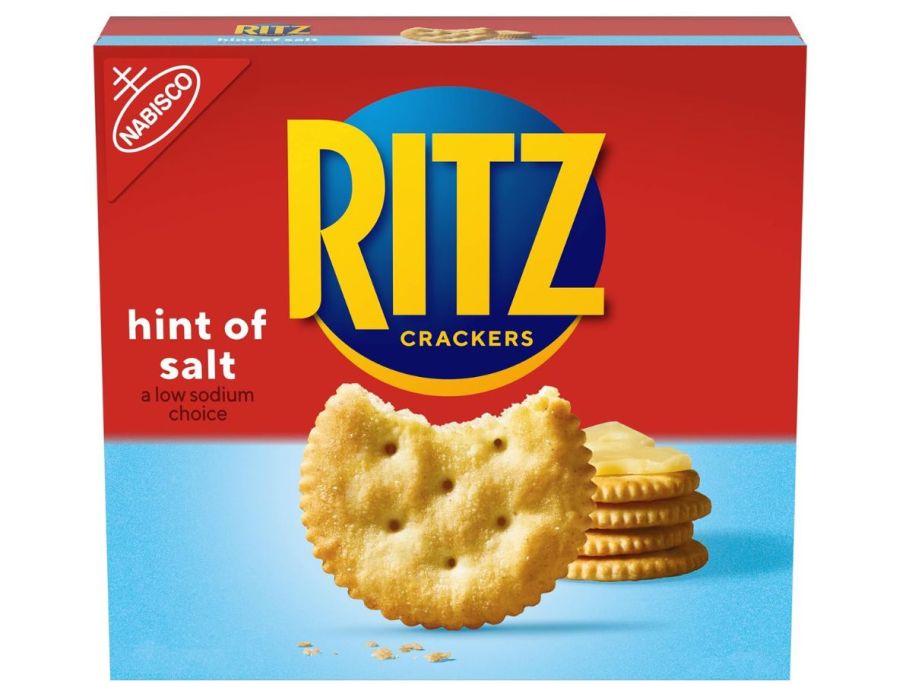 RITZ Hint of Salt Crackers, 13.7 oz box stock image