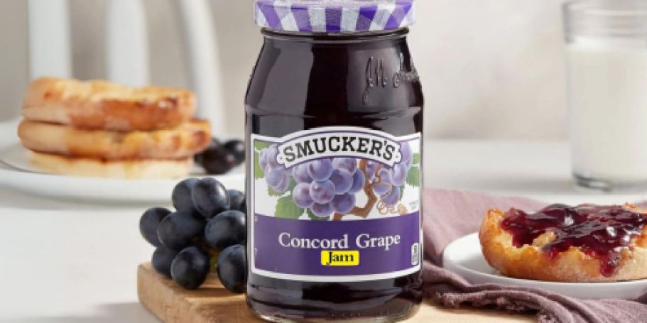 Smucker’s Concord Grape Jam 6-Count $11.71 Shipped on Amazon | ONLY $1.95 Each!