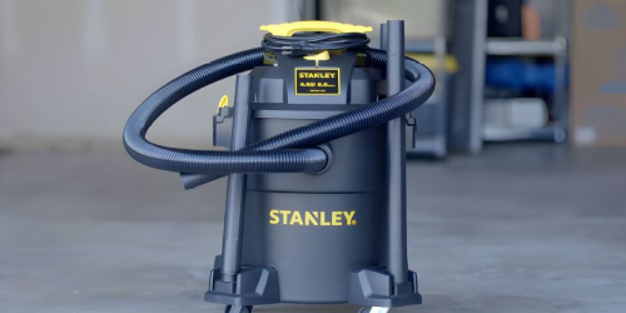Stanley 6-Gallon Wet/Dry Vacuum Only $44.99 Shipped on Amazon (Regularly $80)