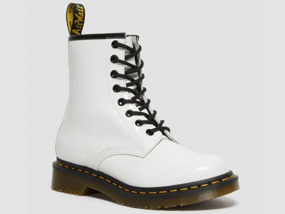 stock image of Dr. Martens 1460 Women's Patent Leather Lace Up Boot