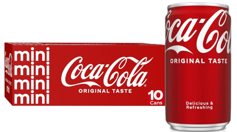 stock image ofCoca Cola mini 10 pack