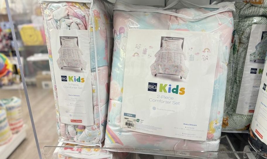 a the big one kids comforter set in a kohls store