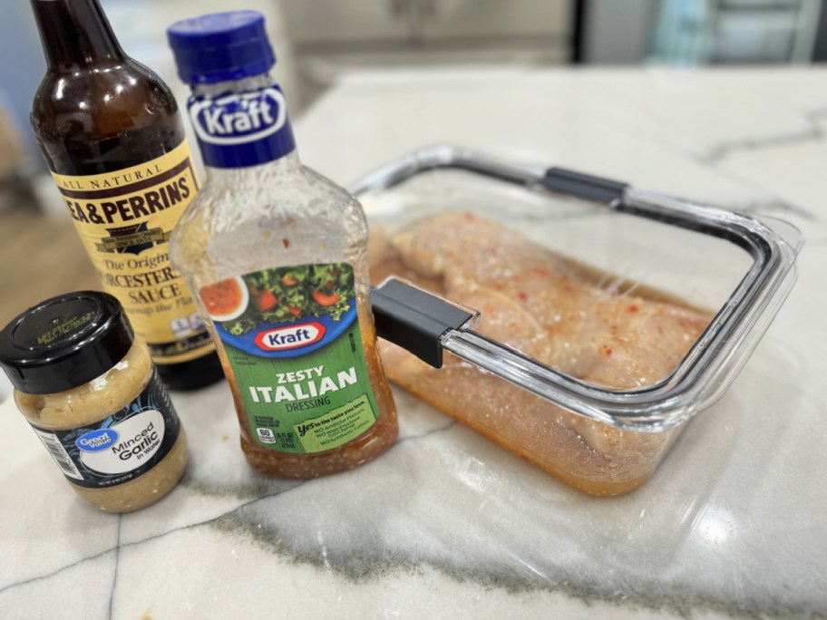 three ingredient italian chicken marinade