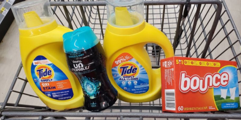 Tide, Bounce, Gain, & Downy Products Only $2.50 Each at Walgreens | No Coupons Needed