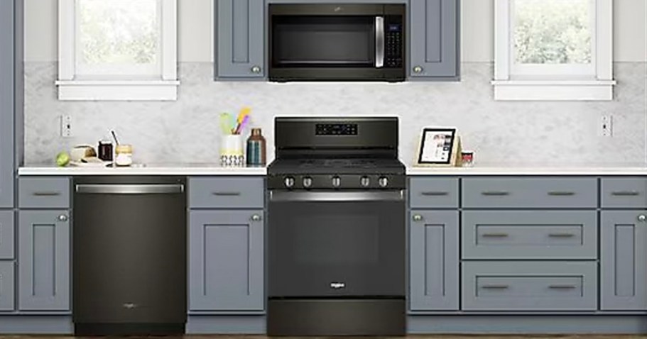 Up to 50% Off Select Whirlpool Kitchen Appliances on Lowes.com | Over-the-Range Microwave Only $249 (Reg. $530)