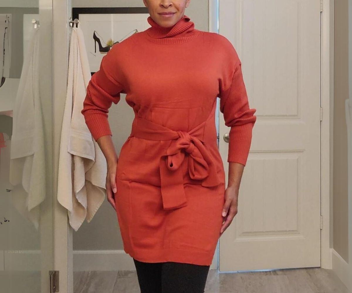 Turtleneck Sweater Dress Only $15.59 Shipped on Amazon (Reg. $39) | Perfect  for Fall | Hip2Save