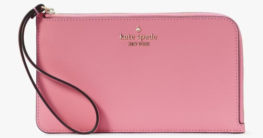 pink Kate Spade zip wallet