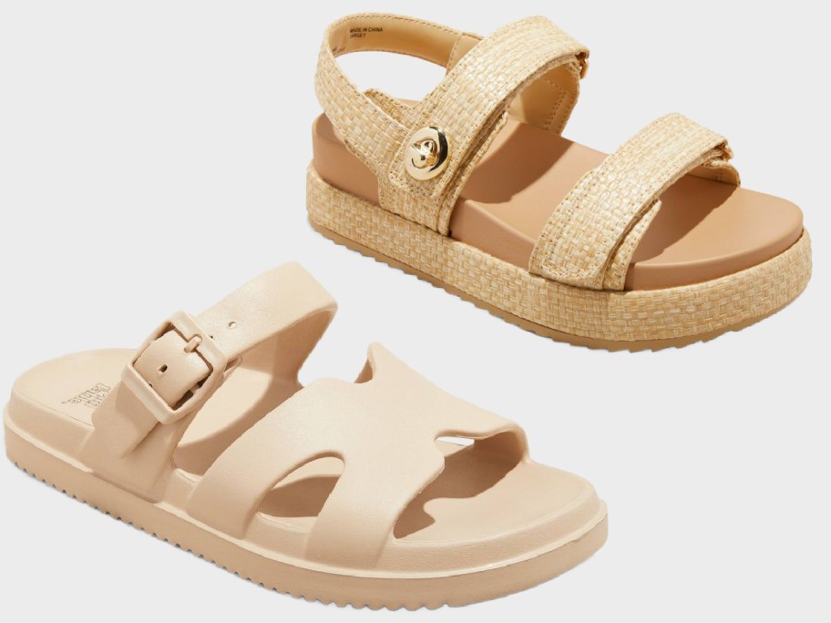 A New Day Women's sandals in beige and beige