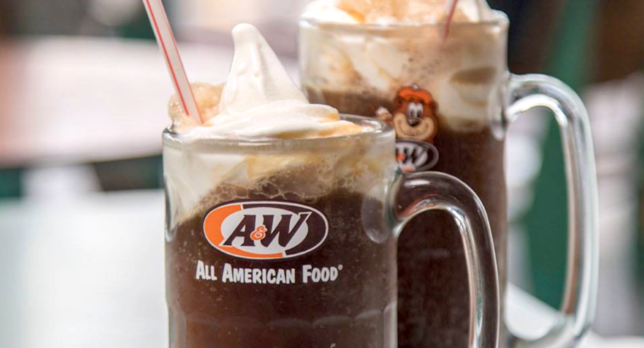 An A&W Rootbeer float