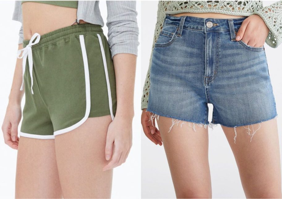 Stock images of women's Aeropostale shorts