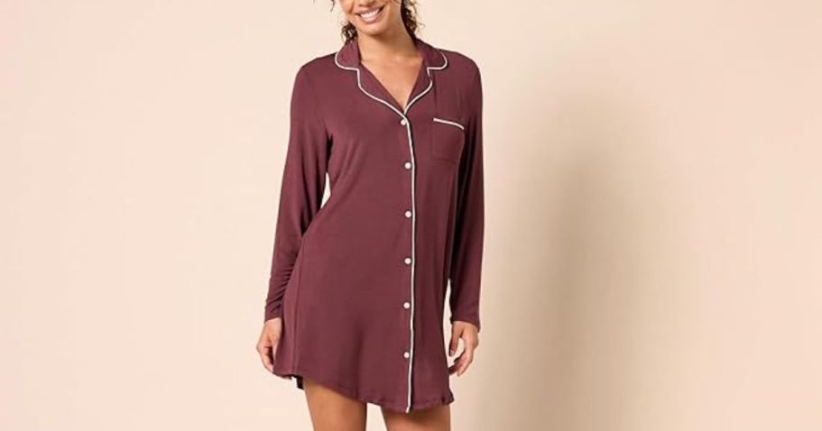 Amazon Essentials Women’s Nightshirt Only $7.40 (Reg. $24) | Choose from 3 Colors!
