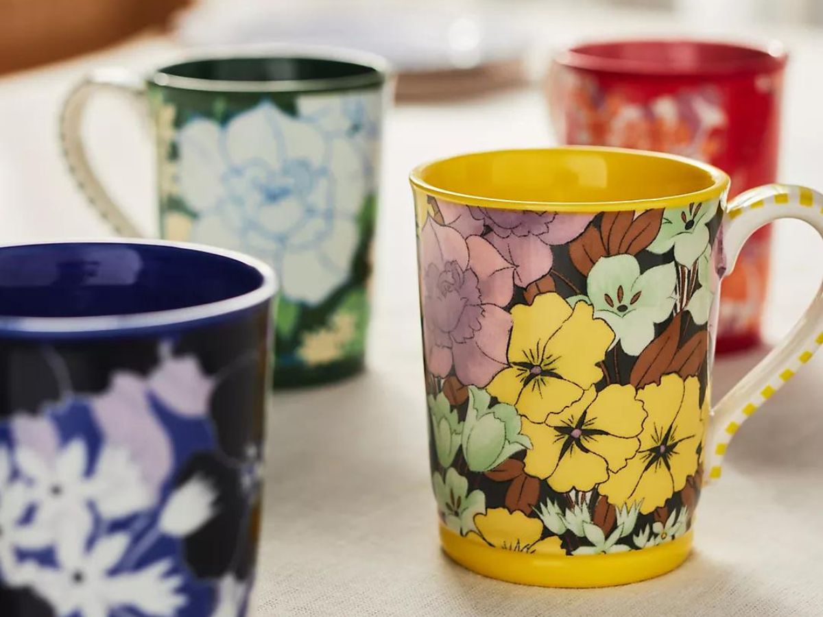EXTRA 50% Off Anthropologie Sale | Beautiful Floral Mugs Just $4.97 & More