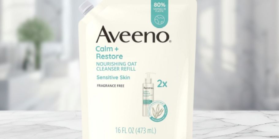 TWO Aveeno Calm + Restore 16oz Facial Cleanser Refills $8.38 Shipped on Amazon (Reg. $46)