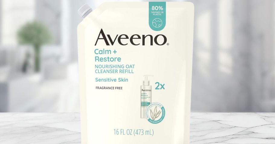 TWO Aveeno Calm + Restore 16oz Facial Cleanser Refills Just $8.38 Shipped on Amazon (Reg. $46)