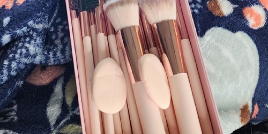 Makeup Brush 20-Piece Set w/ Case & Mirror Just $8.99 on Amazon