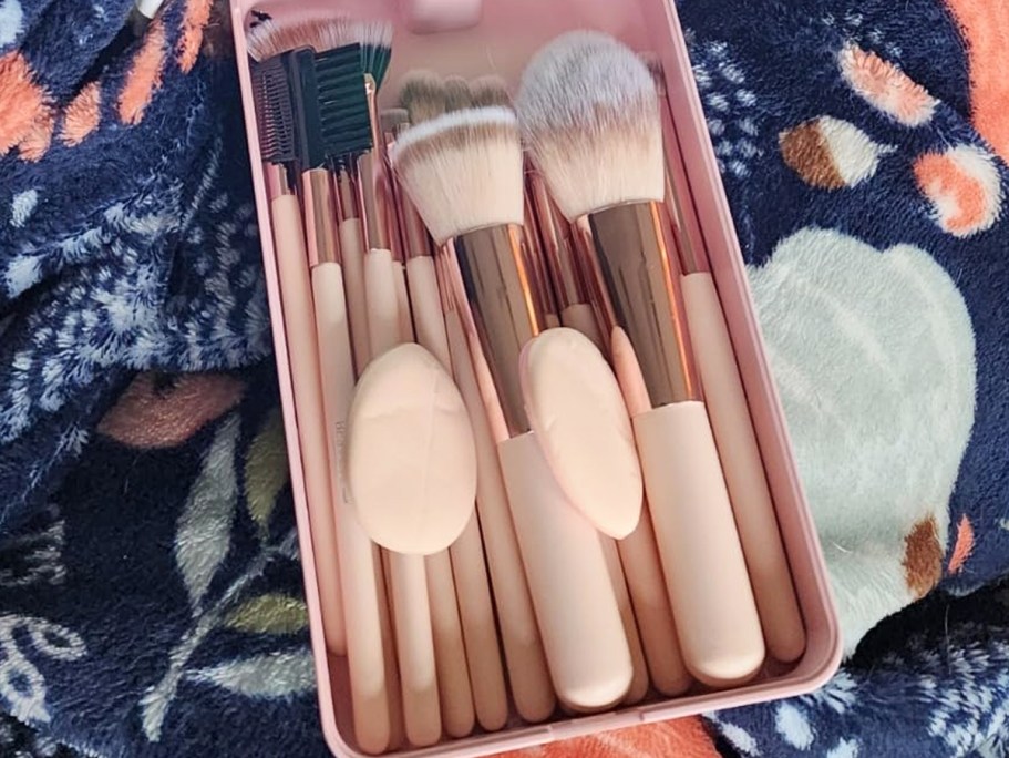 Makeup Brush 20-Piece Set w/ Case & Mirror Just $8.99 on Amazon