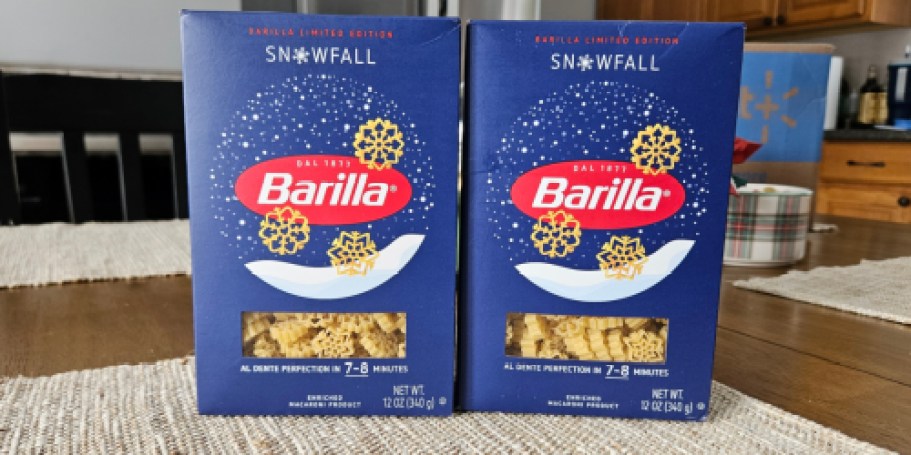 HURRY! Snowflake-Shaped Barilla Snowfall Pasta is Just $1.84 and Selling Out Fast!