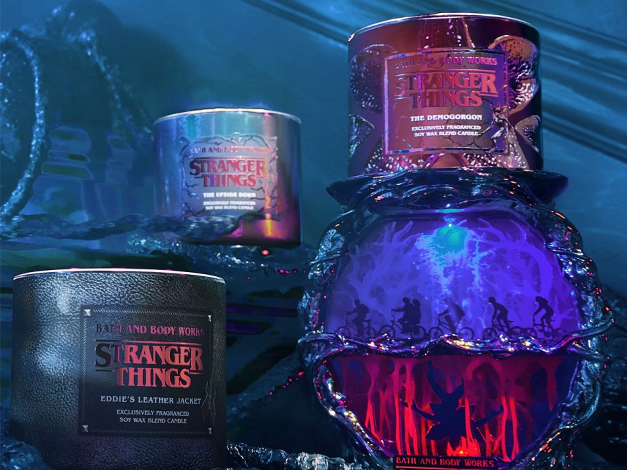 3 Bath & Body Works Stranger Things 3-wick candles