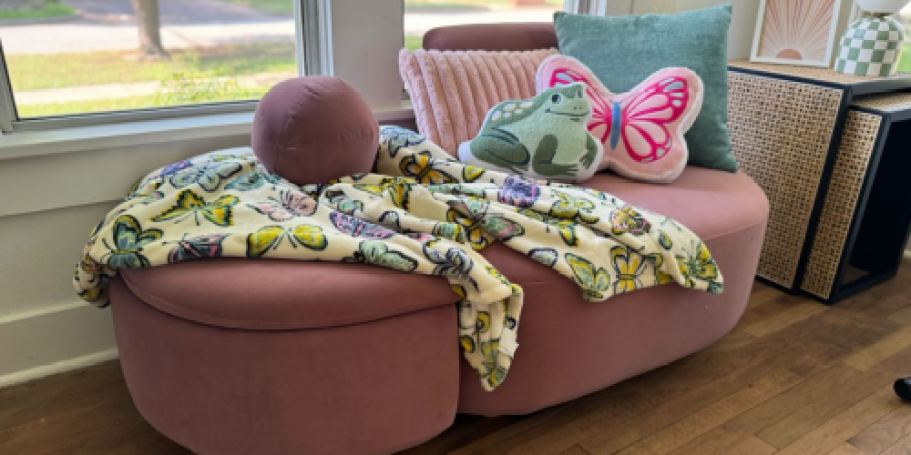 HOT Walmart Furniture Clearance Finds: Chaise + Storage Ottoman, Dining Set, & More!