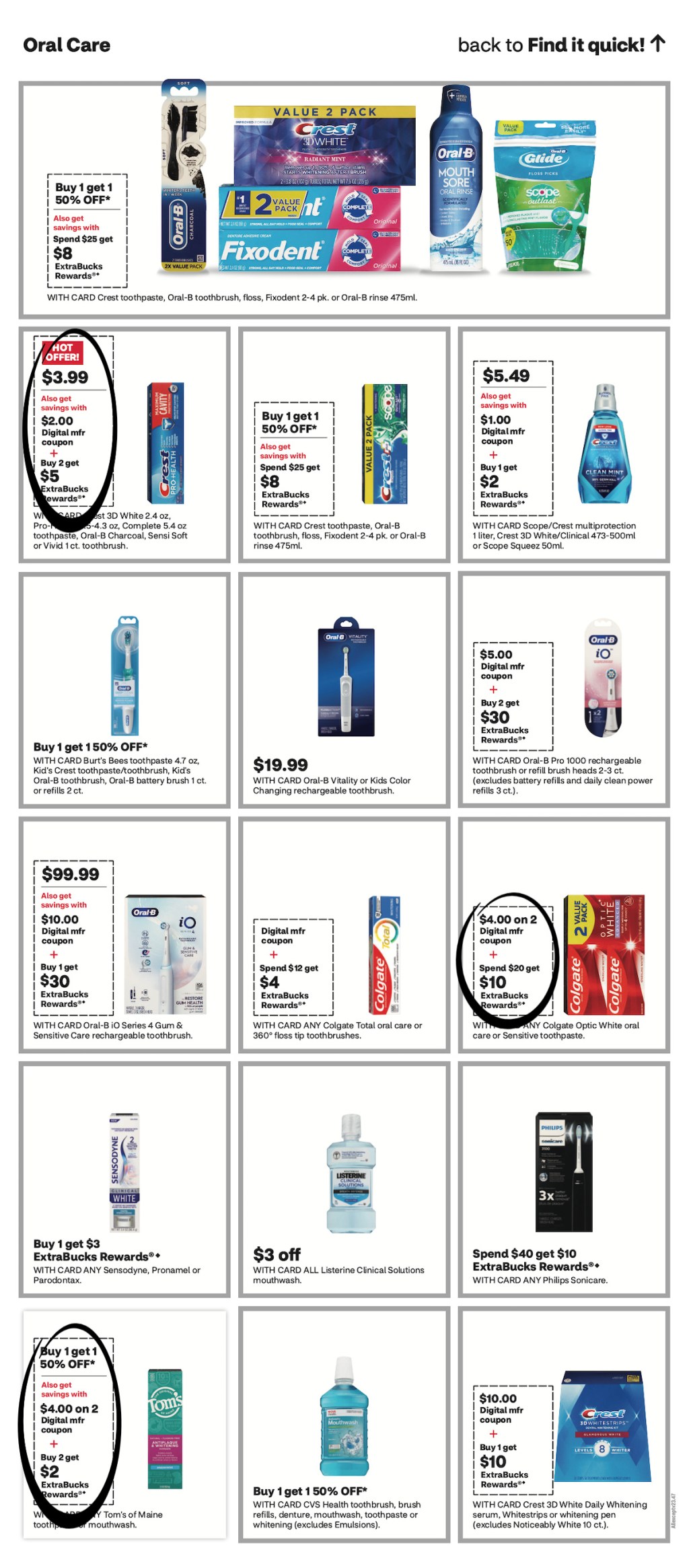 page from cvs ad