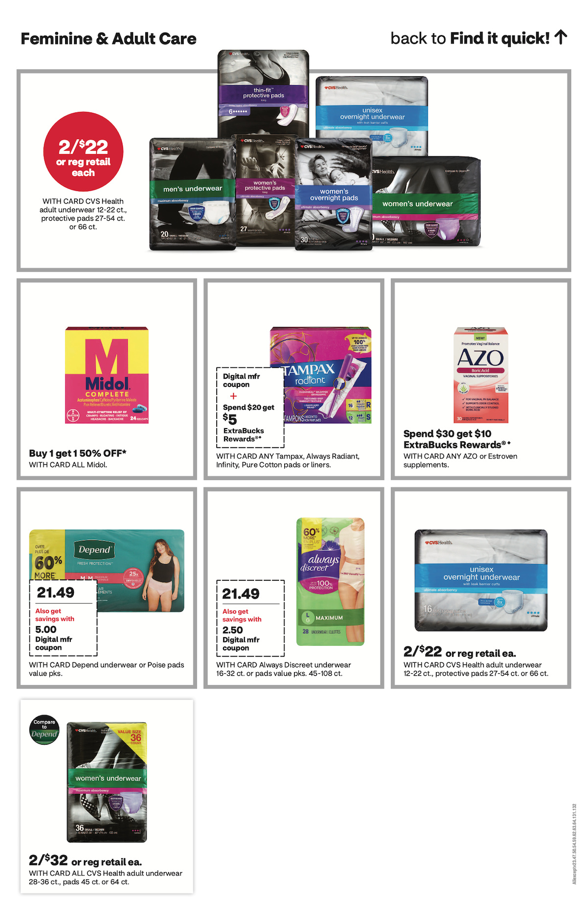 page from cvs ad