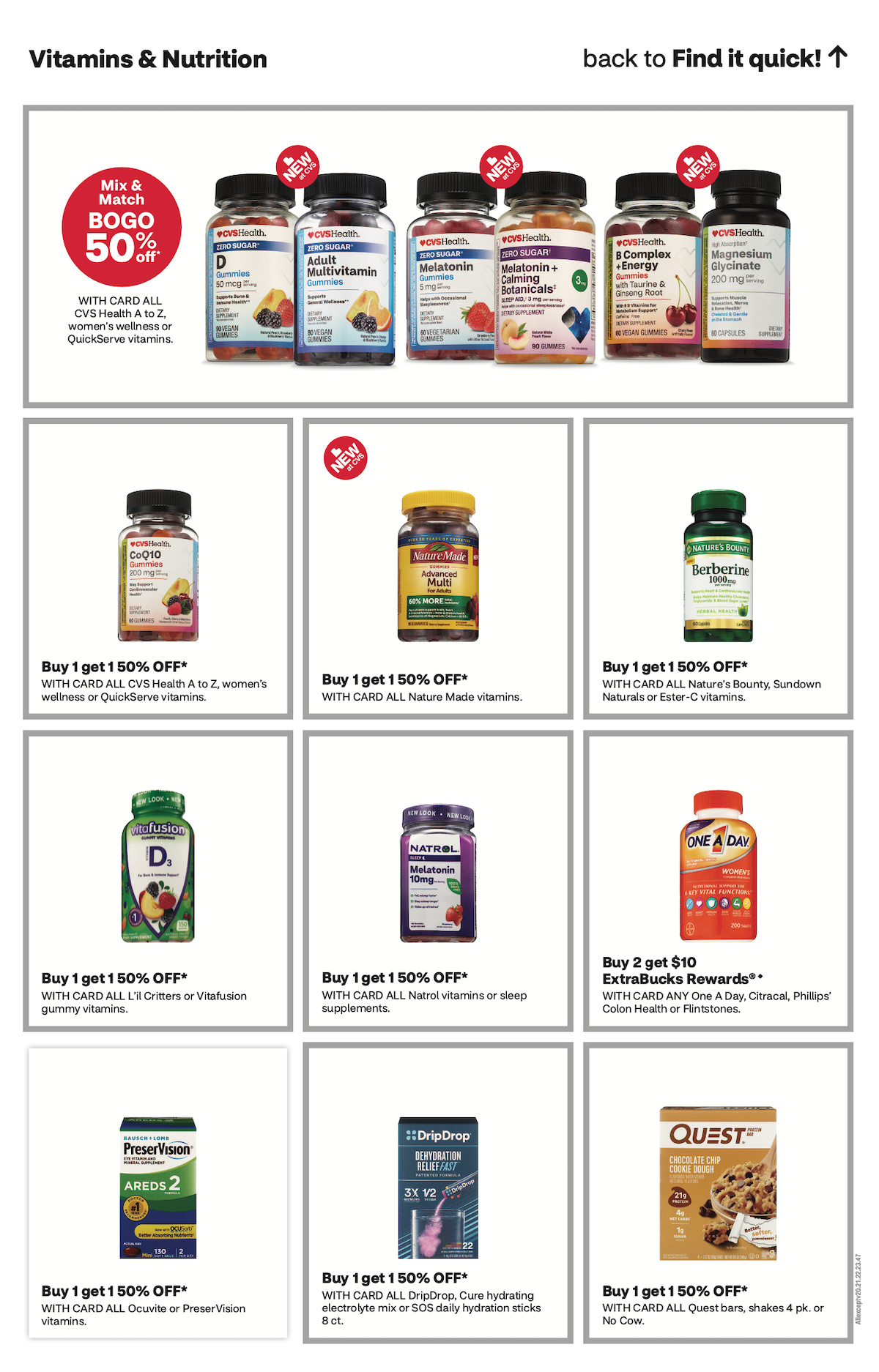 page from cvs ad