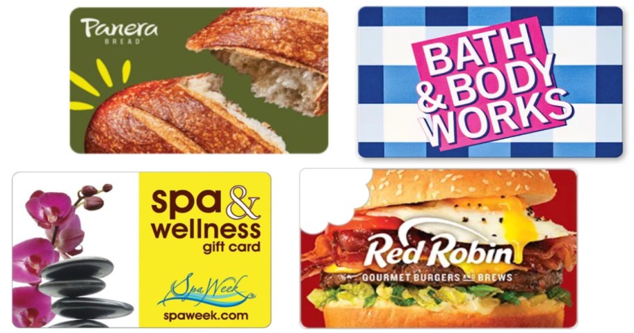 four gift cards