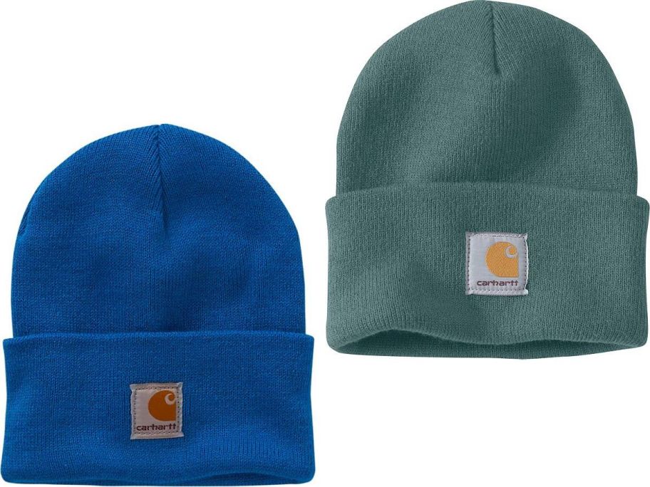 Stock images of 2 Carhartt beanies
