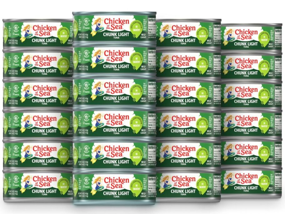 Chicken of the Sea Chunk Light Tuna in Water Cans 24-Pack