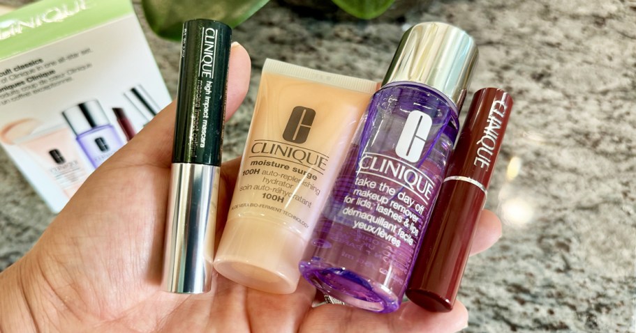 Clinique Minis 4-Piece Gift Set from $11 Shipped (Reg. $30) + Free Wrinkle Correcting Cream