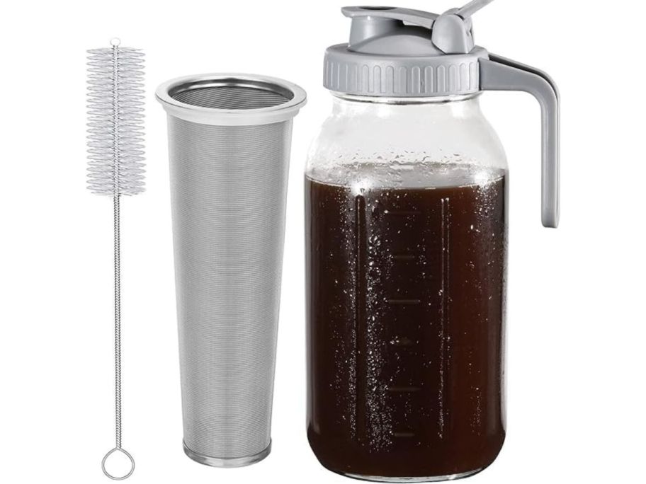 Cold Brew Coffee Maker 64oz Mason Jar