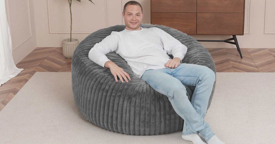 Jumbo Lounger ONLY $49.97 Shipped for Costco Members | Budget-Friendly LoveSac Alternative