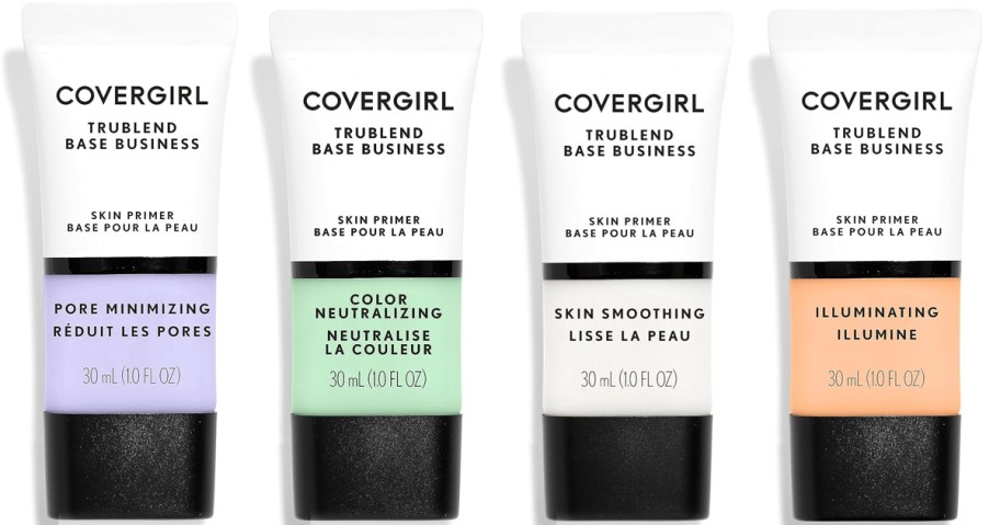 4 tubes of CoverGirl Face Primers