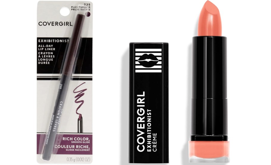 covergirl lip liner and lipstick