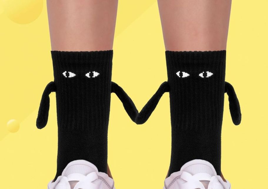 How Funny Are These Hand-Holding Socks?! They’re Only $4.99 on Amazon!