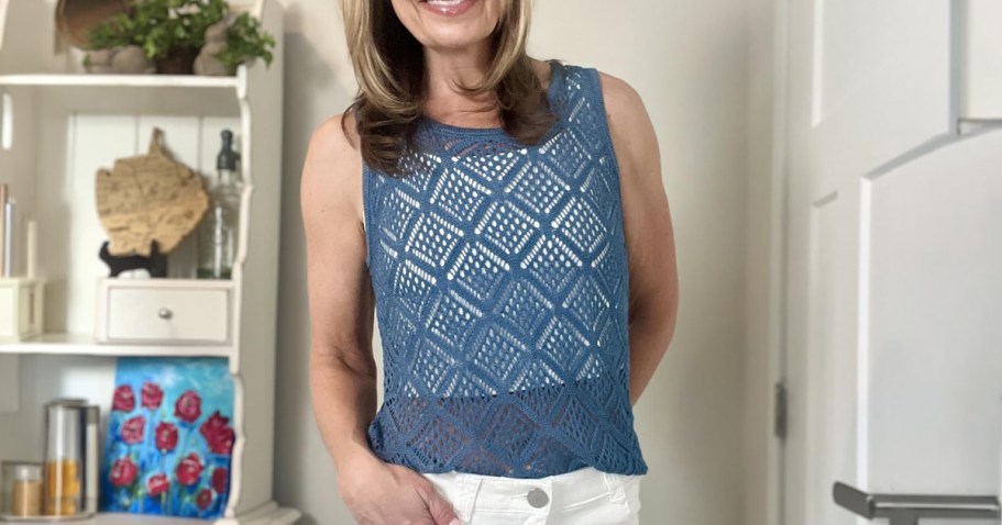 Women’s Crochet Sweater Vests Just $5.99 on Amazon (Reg. $13)