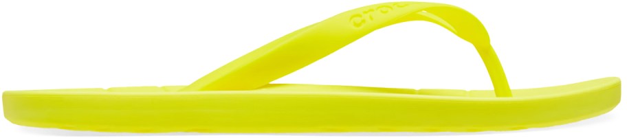 neon yellow flip flop