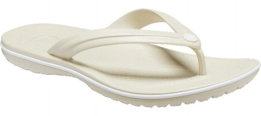 Crocs Unisex Crocband Sandal in cream