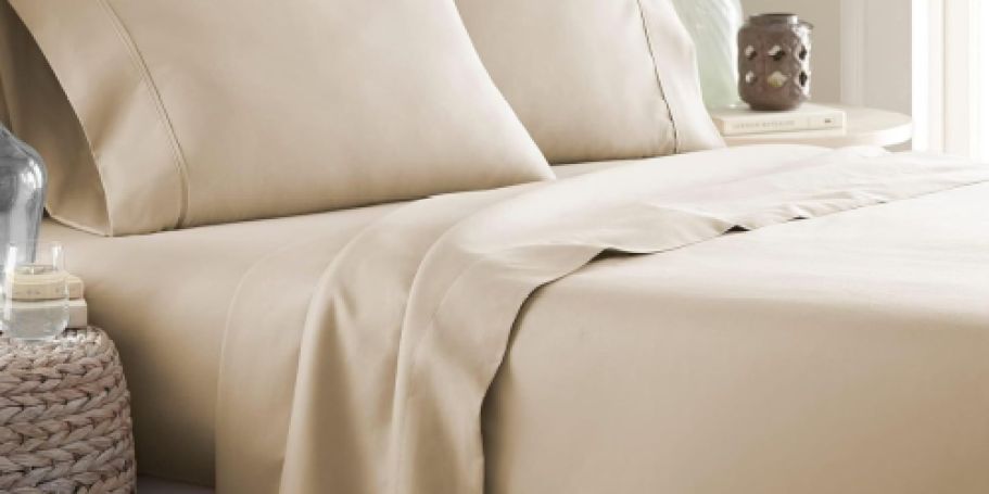 Wrinkle-Free Sheet Sets from $11.54 on Amazon | OVER 100K 5-Star Reviews
