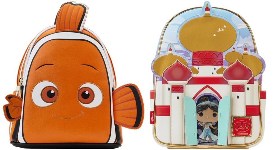 nemo and aladin mini backpacks