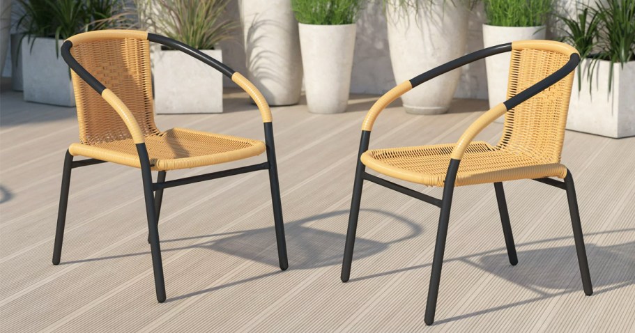 Walmart Furniture Clearance Finds | Rattan Chairs 2-Pack Only $75 Shipped (Just $37.50 Each!)