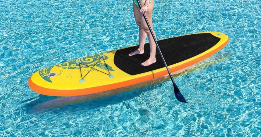 Inflatable Paddle Board Only $91.98 Shipped on Amazon (Regularly $120)