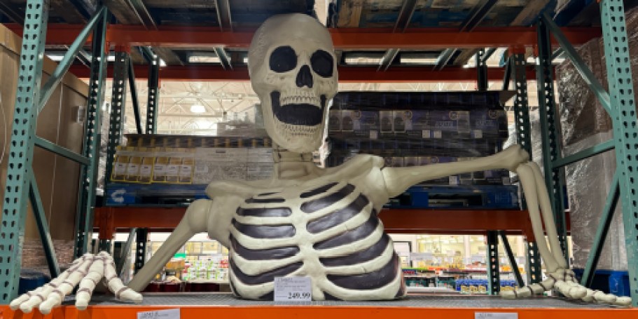 Costco Halloween Decor Has Arrived in July: Giant Ground Breaking Skeleton w/ LED Eyes & More!
